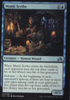 Manic Scribe - Shadows over Innistrad: #73, Magic: The Gathering Nm R87