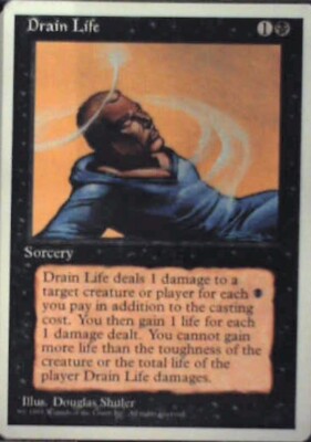 Drain Life - Fourth Edition: #132, Magic: The Gathering Nm R43