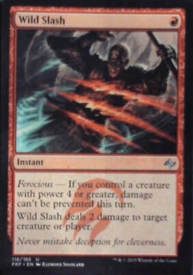 Wild Slash - Fate Reforged: #118, Magic: The Gathering Nm R233