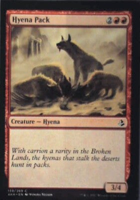 Hyena Pack - Amonkhet: #139, Magic: The Gathering Nm R29