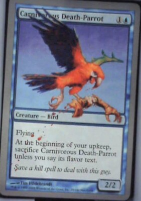 Carnivorous Death-Parrot - Unhinged: #29, Magic: The Gathering Nm R228