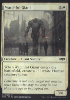 Watchful Giant - Ravnica Allegiance: #30, Magic: The Gathering Nm R181