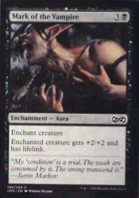Mark of the Vampire - Ultimate Masters: #105, Magic: The Gathering Nm R179