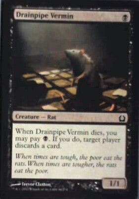 Drainpipe Vermin - Return to Ravnica: #66, Magic: The Gathering Nm R95