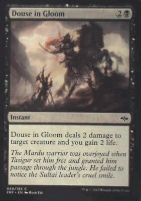 Douse in Gloom - Fate Reforged: #68, Magic: The Gathering Nm R130
