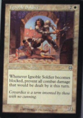 Ignoble Soldier - Mercadian Masques: #22, Magic: The Gathering Lp R197