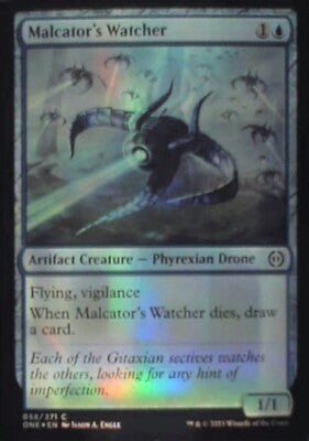 Malcator's Watcher - Phyrexia: All Will Be One: #58, MTG - Foil Nm R248