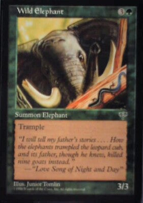 Wild Elephant - Mirage: #254, Magic: The Gathering Nm R138