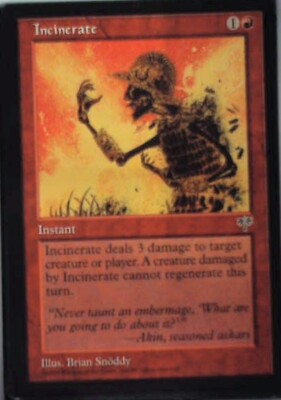 Incinerate - Mirage: #184, Magic: The Gathering Lp R112