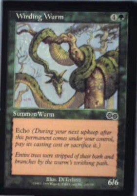 Winding Wurm - Urza's Saga: #285, Magic: The Gathering Nm R191