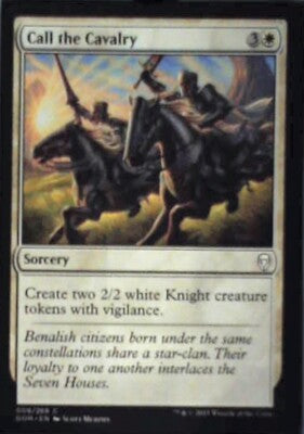 Call the Cavalry - Dominaria: #9, Magic: The Gathering Nm R136