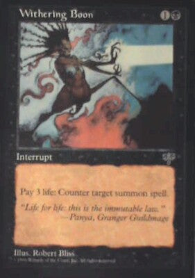 Withering Boon - Mirage: #152, Magic: The Gathering Nm R109
