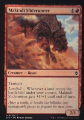 Makindi Sliderunner - Battle for Zendikar: #148, Magic: The Gathering Nm R202