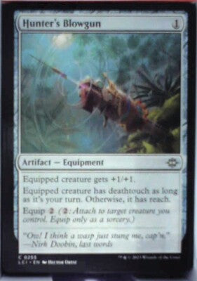 Hunter's Blowgun - The Lost Caverns of Ixalan: #255, Magic: The Gathering Nm R72