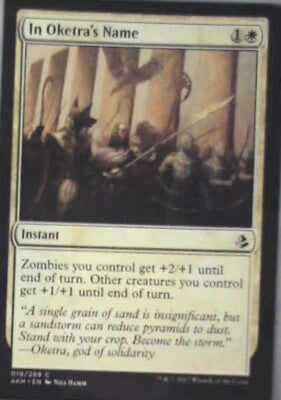 In Oketra's Name - Amonkhet: #19, Magic: The Gathering Nm R103
