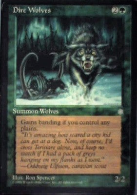 Dire Wolves - Ice Age: #230, Magic: The Gathering Lp C334