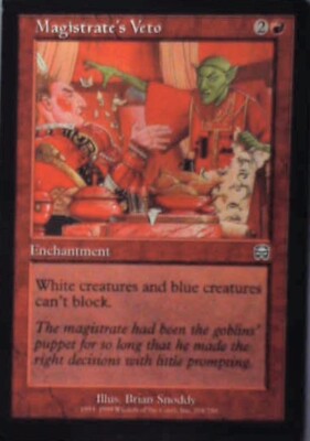 Magistrate's Veto - Mercadian Masques: #204, Magic: The Gathering Lp R97