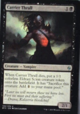 Carrier Thrall - Battle for Zendikar: #106, Magic: The Gathering Nm R151