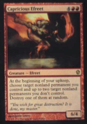 Capricious Efreet - Commander 2013: #102, Magic: The Gathering Nm R154