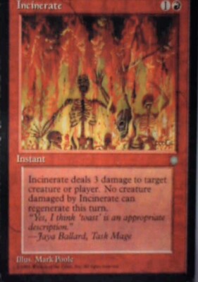 Incinerate - Ice Age: #194, Magic: The Gathering Lp R234