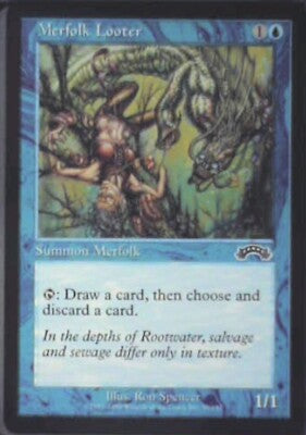 Merfolk Looter - Exodus: #39, Magic: The Gathering Nm R110