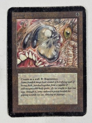 Living Wall Alpha HP Heavy Play MTG Magic The Gathering