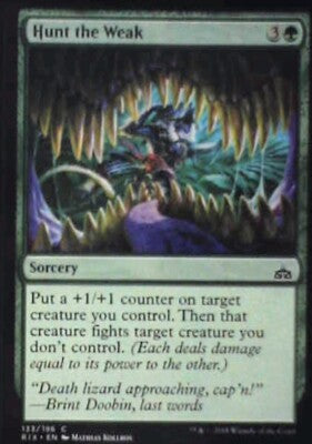Hunt the Weak - Rivals of Ixalan: #133, Magic: The Gathering Nm R230