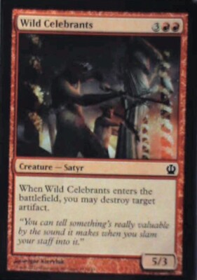 Wild Celebrants - Theros: #147, Magic: The Gathering Nm R218
