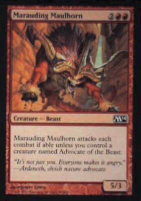 Marauding Maulhorn - Magic 2014 (M14): #145, Magic: The Gathering Nm R132