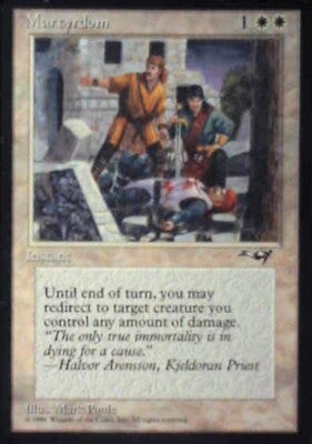 Martyrdom (Wounded on Ground) - Alliances: #10b, Magic: The Gathering Lp R209