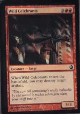 Wild Celebrants - Theros: #147, Magic: The Gathering Nm R232