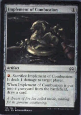 Implement of Combustion - Aether Revolt: #155, Magic: The Gathering Nm R150