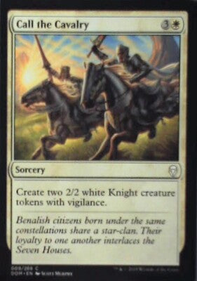 Call the Cavalry - Dominaria: #9, Magic: The Gathering Nm R142