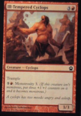 Ill-Tempered Cyclops - Theros: #125, Magic: The Gathering Nm R224
