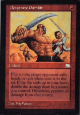 Desperate Gambit - Weatherlight: #96, Magic: The Gathering Nm R125