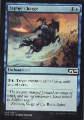Zephyr Charge - Core Set 2020: #82, Magic: The Gathering Nm R53