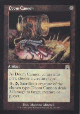 Doom Cannon - The List Reprints: #ONS-307, Magic: The Gathering Lp R210
