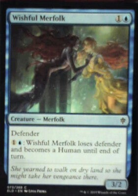 Wishful Merfolk - Throne of Eldraine: #73, Magic: The Gathering Nm R84