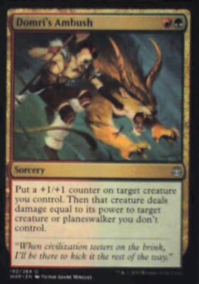 Domri's Ambush - War of the Spark: #192, Magic: The Gathering Nm R85