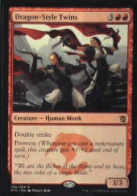 Dragon-Style Twins - Khans of Tarkir: #108, Magic: The Gathering Nm R233