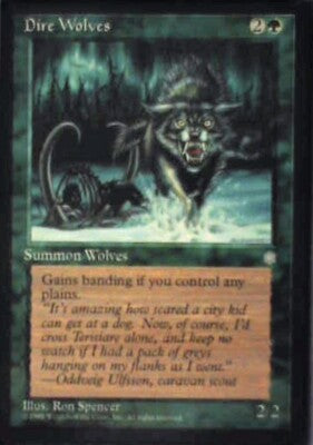 Dire Wolves - Ice Age: #230, Magic: The Gathering Nm R124