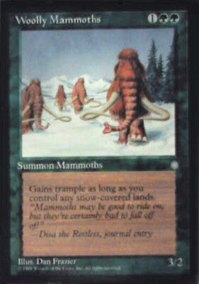 Woolly Mammoths - Ice Age: #278, Magic: The Gathering Nm R191