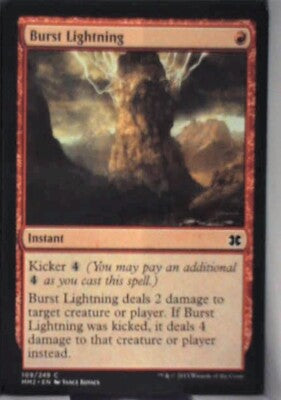 Burst Lightning - Modern Masters 2015: #109, Magic: The Gathering Nm R163