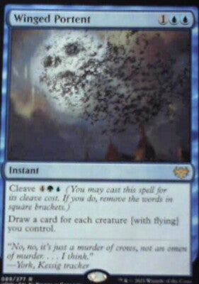 Winged Portent - Innistrad: Crimson Vow: #89, Magic: The Gathering Nm R236
