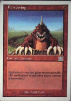 Burrowing - Classic Sixth Edition: #170, Magic: The Gathering Nm R44