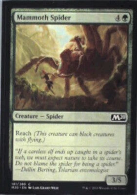 Mammoth Spider - Core Set 2020: #181, Magic: The Gathering Nm R206