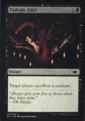 Diabolic Edict - Modern Horizons: #87, Magic: The Gathering Nm R170
