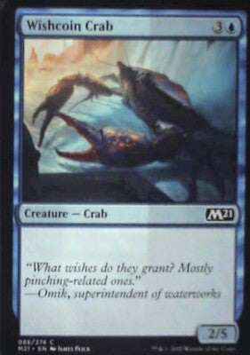 Wishcoin Crab - Core Set 2021: #86, Magic: The Gathering Nm R186