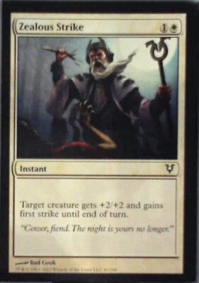 Zealous Strike - Avacyn Restored: #41, Magic: The Gathering Nm