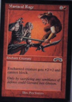 Maniacal Rage - Exodus: #87, Magic: The Gathering Nm R110